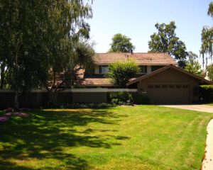 brown house with new roof